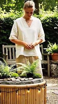 Outdoor Bathtub Build – Transform Your Garden Into a Bamboo & Stone Oasis