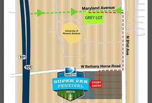 Parking changes for concertgoers at DirecTV Fan Fest