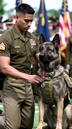 He Received A Medal… But Gave It To His K9 Partner Instead#mwd #oplive #mwds #tacp #dogsondeployment