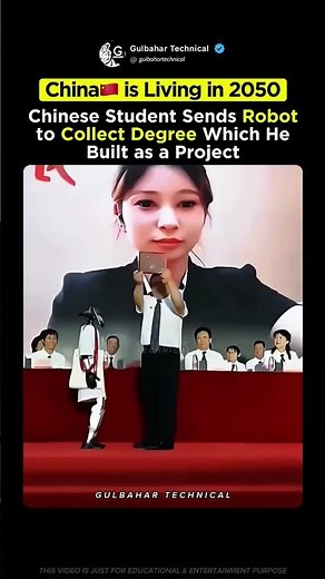 Chinese Student Sends Robot to Collect His Degree 🤖🎓