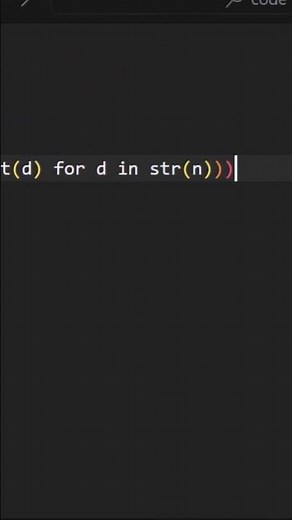 Sum of Digits of a Number in Python #coding #python #programming