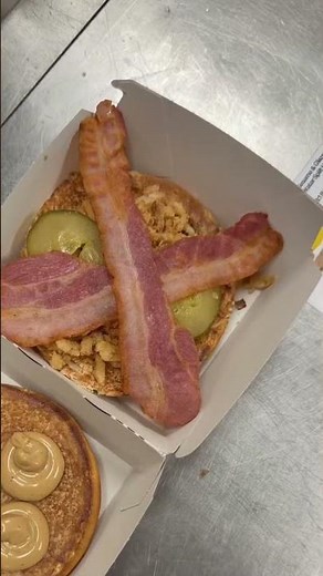 POV: How McDonalds make the Maple BBQ & Bacon Double Quarter Pounder 🥓