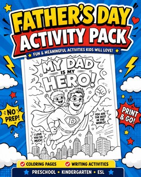 Father’s Day Coloring Pages for Kids | Printable Father’s Day Activity Pack