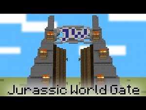 Minecraft | How To Build: A Jurassic World Gate