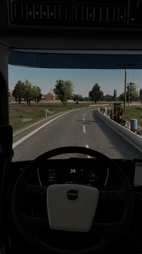 POV: Navigating Roadworks in ETS2 🚧🚚#eurotrucksimulator2 #ets2 #ets2shorts