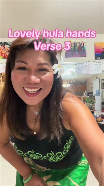 Learn how to hula : Lovely hula hands verse 3 #hula #huladance #hawaii...