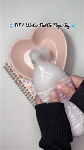 DIY Satisfying Bottle Squishy 💧 #diy #squishy #crafts #bottle #soap #asmr #craft #craftopia