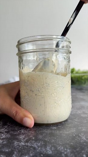 PEPPERCORN RANCH SAUCE/DRESSING #easyrecipe #saladdressing #dippingsauces #peppercorn #shortsfeed