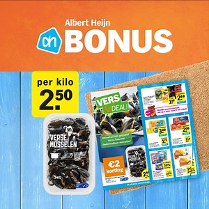 41K views · 213 reactions | Deze week in de #BONUS bij Albert Heijn: verse Zeeuwse mosselen aan €2,50 per kilo! Ontdek alle stapelkortingen nu in de folder: ah.be/folder  | Albert Heijn België | Facebook