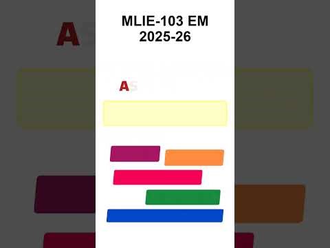 MLIE 103 Solved Assignment 2025-26 English, MLIE 103 Solved Assignment 25-26, MLIE-103 Assignment