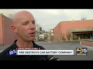 Fire breaks out at factory that produces lithium batteries