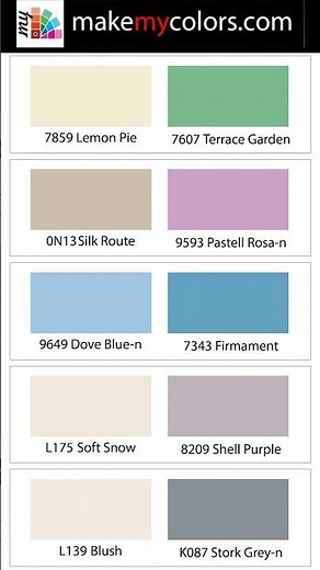Asian Paints color combinations 150 to 200 #asianpaints #colorcombinations #colors #bedroomcolors