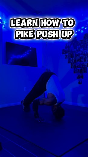 Adriene | Calisthenics Coach on Instagram: "Learn how to Pike Push-up 💪🏾 Gain handstand push-up power!! With this follow along guide, you’ll be doing a pike push-up today!!!! #calisthenics #coach #pikepushups #tutorial #utah"