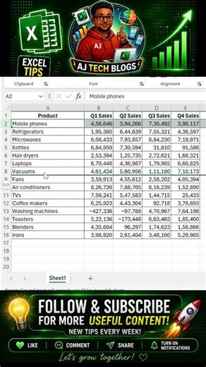Excel Trick to Move Rows Without Cut & Paste | Save Time in Excel ⚡