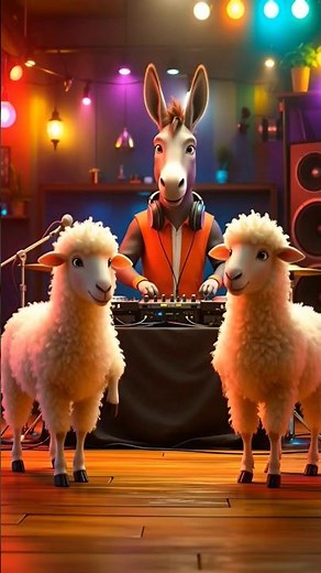 Funny Donkey, Sheep & Chicken Dance Video | Cute Farm Animals Dancing Shorts 2025