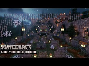 Minecraft | How To Build A Graveyard & Crypt | Tutorial