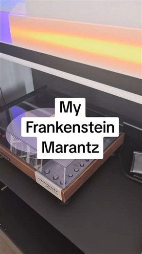 Frankenstein Marantz 6300 + Sony PUA-1600 tonearm — fixed and playing again! 🎶