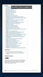 480K+ Stars • Tutorials | build-your-own-x — Master Programming by Recreating Technologies #shorts