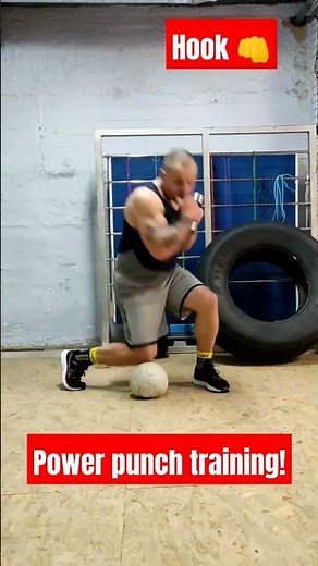 Hook. Power punch. Power punch training. Boxing training.