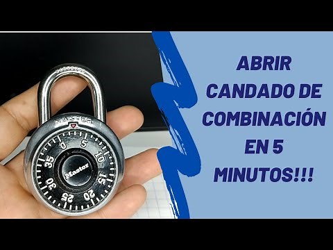 Opening a Master Combination Lock Without Knowing the Password, in Less Than 5 Minutes!!!
