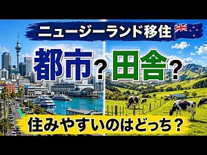 【ニュージーランド移住】都市と田舎、住みやすいのはどっち？
