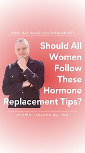 If you’re considering HRT (or already on it) here are 3 things every woman should know about hormone replacement therapy — see comments for the full breakdown 📝 | Shawn Tassone, MD, PhD - America's Holistic Gynecologist