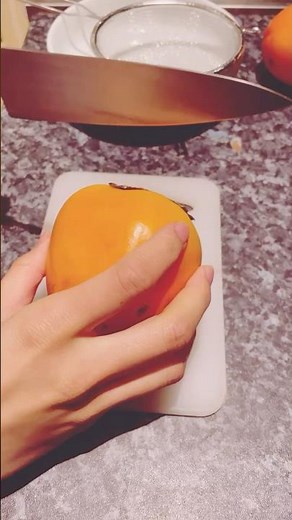 【混ぜて冷やすだけ！】柿プリンを作ってみた動画✿お菓子作り #cooking #cook #簡単料理 #スイーツ