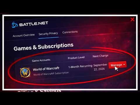 How To Cancel/Pause Your WoW Subscription (Step by Step)