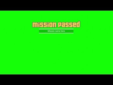 GTA 5 Mission Passed - #GREENSCREEN 720p