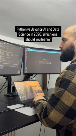 Banias | AI Engineer on Instagram: "Python dominates AI/ML, but Java has hidden advantages. Here’s the real comparison. 👇 1️⃣ Development Speed & Prototyping 👉 Python wins for rapid prototyping and experimentation. Write AI models 3-5x faster with libraries like PyTorch, TensorFlow, and scikit-learn. Perfect for data scientists who need to iterate quickly and test hypotheses. 2️⃣ Production Performance & Scalability 👉 Java delivers 2-10x better performance for production systems handling mill