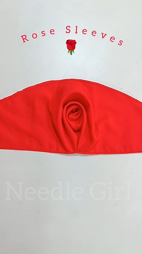 1.7M views · 16K reactions | Viral Rose Sleeves Tutorial #rosesleeves #sewing #sleevesdesign #sewingtips #viral | Needle Girl | Facebook