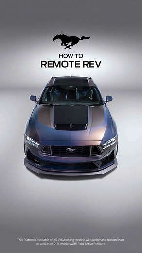 Rev Your Ford Mustang Engine from Your Couch | Ford Remote Start Rev