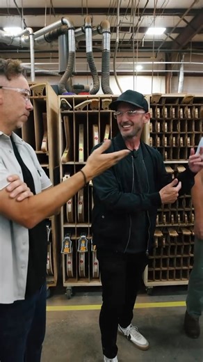 Tim McIlrath and Zach Blair from Rise Against stopped by the Gibson Custom Shop, and while they were here, Zach got a chance to check in on the progress of his Made to Measure build he dreamt up at the Gibson Garage! Stay tuned… Zach’s dream guitar is almost here. Ready to start building your own Made to Measure guitar? Tap the link in our bio to learn more. #GibsonCustom #MadeToMeasure #GibsonGarage #RiseAgainst | Gibson