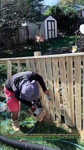 Perfect Fence Installation in Action! #Fencing #Construction