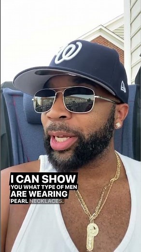 Why are men wearing pearl necklaces?