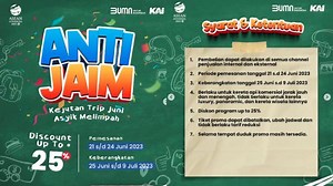 Promo KAI: Diskon 25 Persen Tiket Kereta Api Dapat Dibeli Sampai 24 Juni 2023, Cek Daftar Rutenya - Tribunnews.com