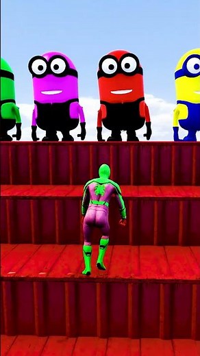 GTA 5 Epic Water Ragdolls | Spider-Man Jumps / Fails ep.18104 #shorts