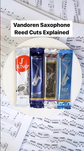 Vandoren Saxophone Reed Cuts Explained 🎷 #vandoren #reeds #saxophone