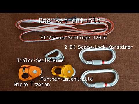Petzl Secours Crevasse/Spaltenbergungskit - Teil 1 - 3:1 Flaschenzug