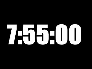 7 HOUR 55 MINUTE TIMER • 475 MINUTE COUNTDOWN TIMER ⏰ LOUD ALARM ⏰