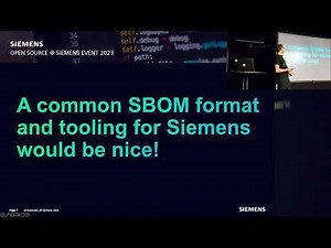 SBOM News and Siemens Standard BOM