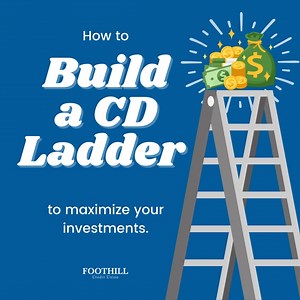 If you want to minimize risk while maximizing yield, you may want to consider building a CD ladder. A ladder is an assortment of CDs with various maturity dates. It may include a mix of higher-yield, longer-term CDs along with those that will mature sooner and return cash to you. | Foothill Credit Union | Facebook