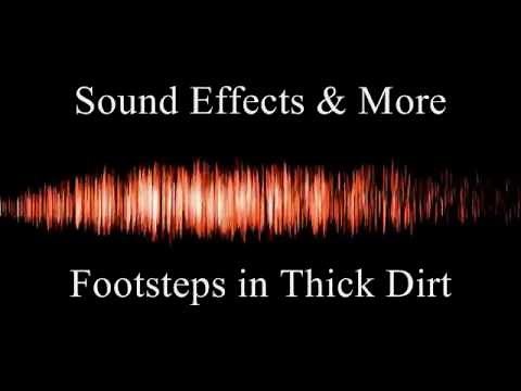 Footsteps in thick dirt - Sound effects