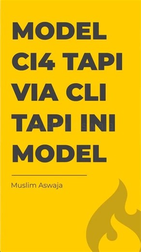 Membuat Model Via CLI di CodeIgniter 4