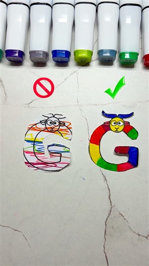 Perfect Cut 🐏 | Alphabet Lore Gg Magic with Finishing Touch 🎨 #shorts #papercraft #alphabet