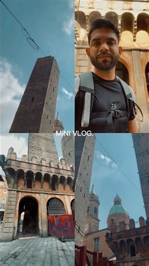 Bologna, Italy 🇮🇹 Hidden Beauty You Must See! | Medieval Towers & City Vibes #shorts