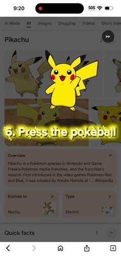 How to unlock Pikachu In the google app!