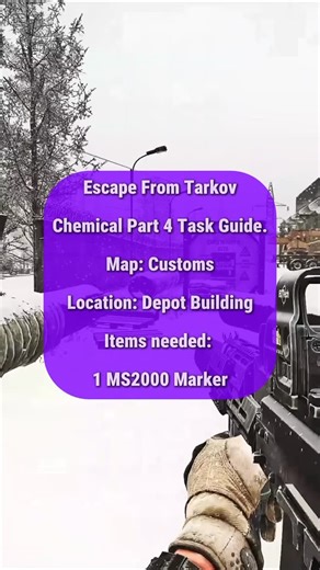 @ive.been.trash on Instagram: "Escape from Tarkov Chemical Part 4 Task Guide. #gaming #escapefromtarkov #fyp #tarkovtaskguide #tarkovtips"