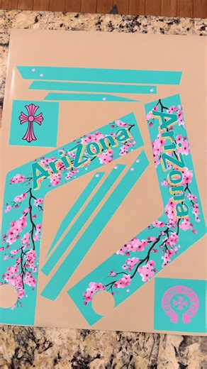 Arizona Tuttio Frame Decals!! Shop at customdecalhouse.com!! #customdecalhouse #viral #fyp #tuttio #arizona