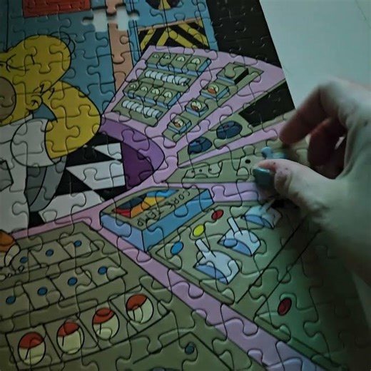 The Simpsons last piece of Puzzle #whatheidisees #shorts #thesimpsons #homersimpson #work #puzzle